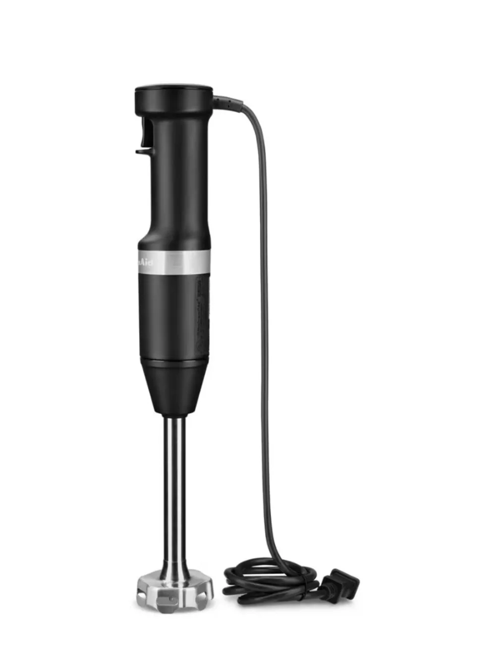 KitchenAid Black Matte Variable Speed Corded Hand Blender with Accessories
